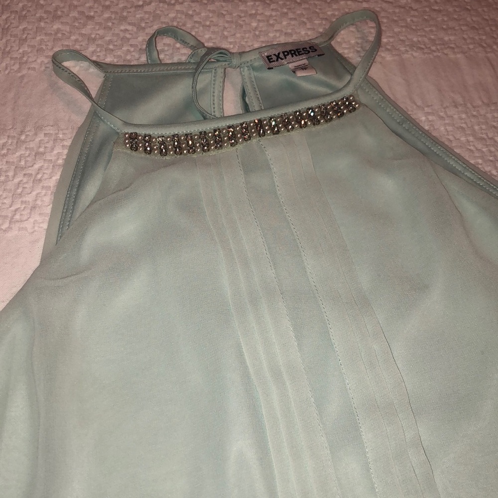 Cute seafoam green Express top